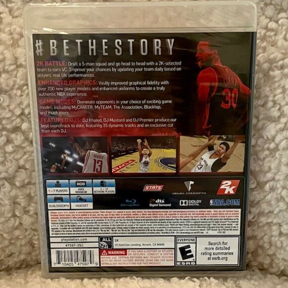 PS3 NBA 2K16 (PlayStation 3) Stephen Curry Cover New Sealed Original - Picture 2 of 2
